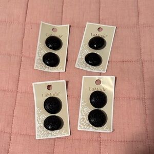 LaMode Black Buttons Set